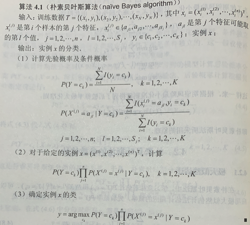 朴素贝叶斯算法